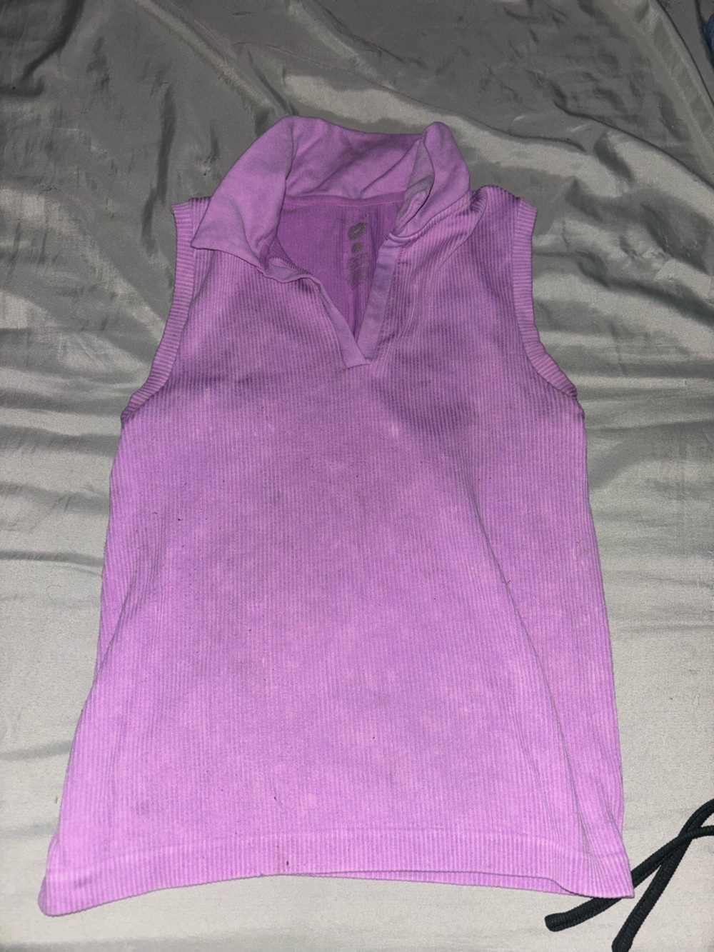 Purple Ribbed Top - Picture 2 of 3